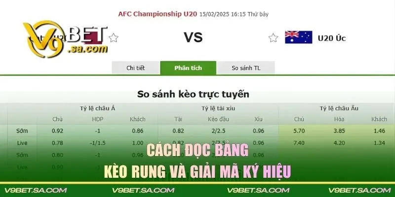 Cách đọc bảng rung và giải mã ký hiệu