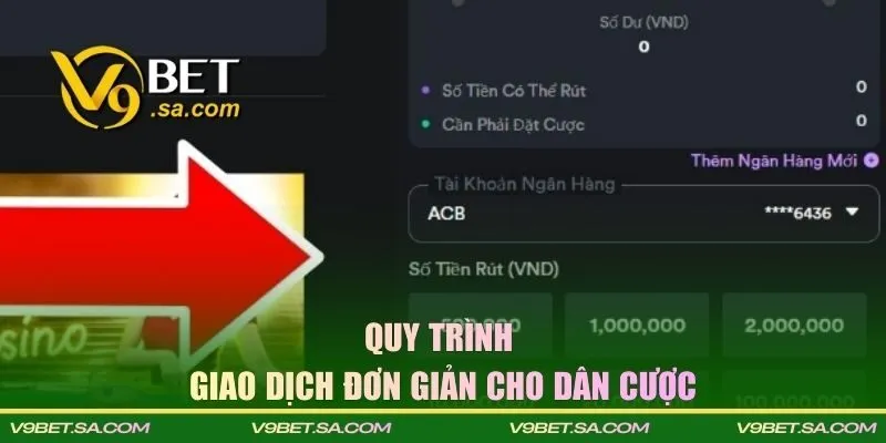 Quy trình giao dịch đơn giản cho dân cược