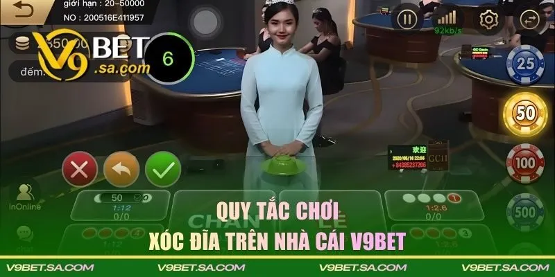 Quy tắc chơi xóc đĩa trên  nhà cái V9BET